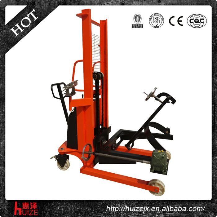 半電動(dòng)稱重油桶車(chē)（夾鐵桶，手搖翻轉(zhuǎn)）